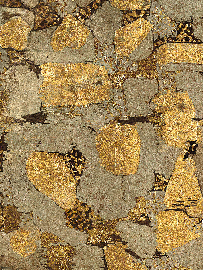 Reproduction of Gilded Stone Gold I by Wild Apple Portfolio - Wall Decor Art