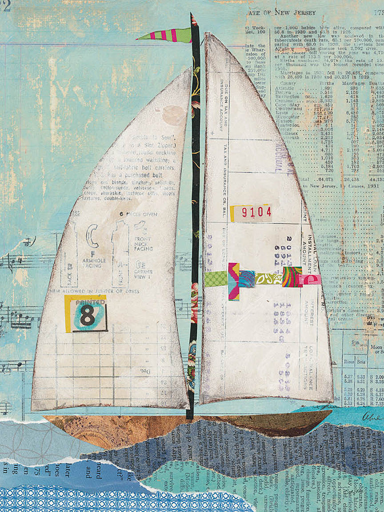 Reproduction of At the Regatta I by Courtney Prahl - Wall Decor Art