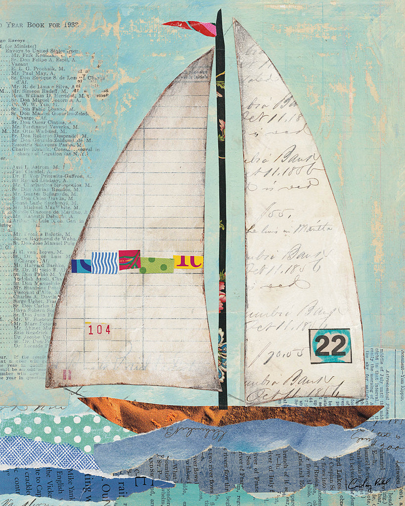 Reproduction of At the Regatta II by Courtney Prahl - Wall Decor Art