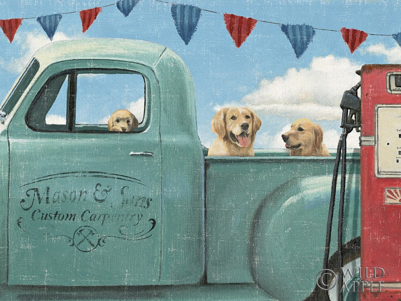 Reproduction of Lets Go for a Ride II Crop by James Wiens - Wall Decor Art