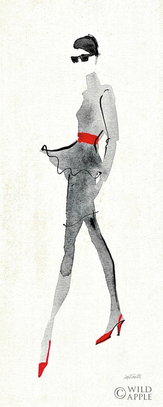 Reproduction of Red Flair III by Anne Tavoletti - Wall Decor Art