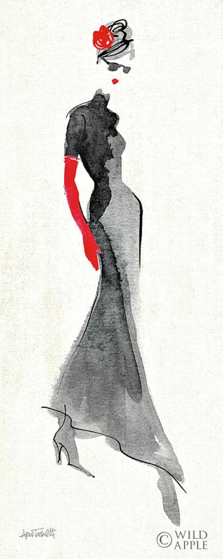 Reproduction of Red Flair IV by Anne Tavoletti - Wall Decor Art