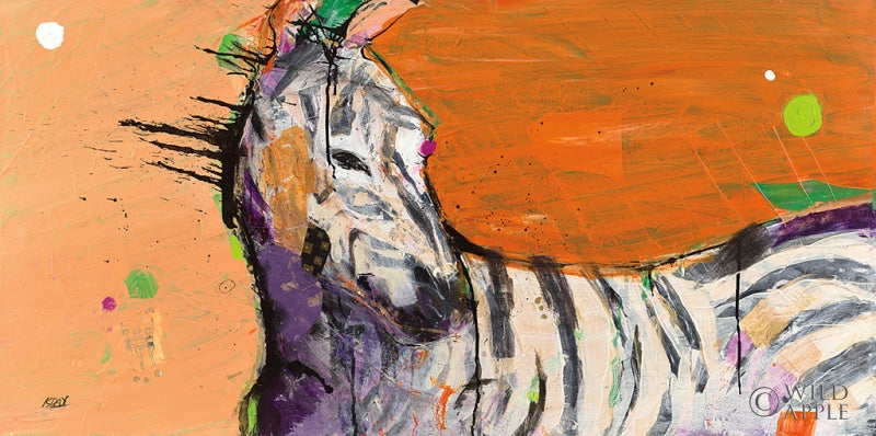 Reproduction of Zebra by Kellie Day - Wall Decor Art