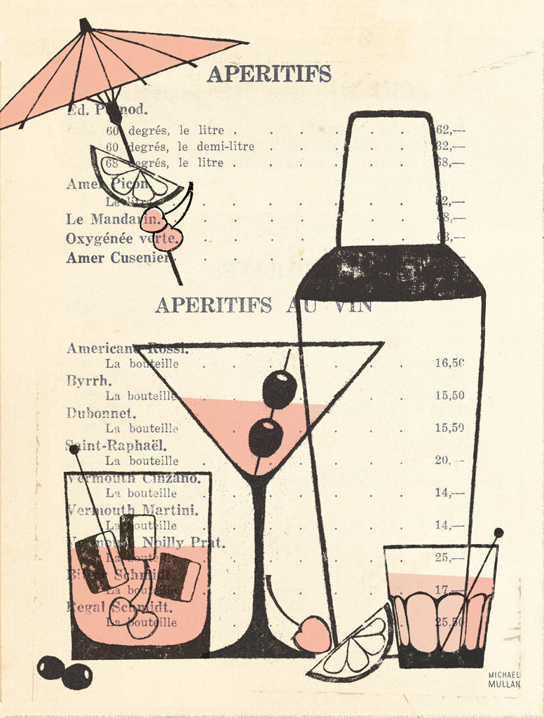 Reproduction of Giggle Water IV by Michael Mullan - Wall Decor Art