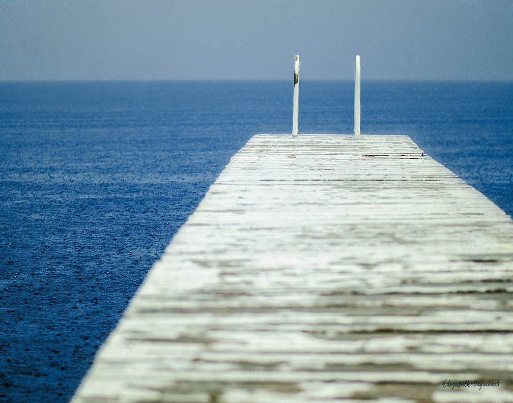 Reproduction of Blue Lake II by Elizabeth Urquhart - Wall Decor Art