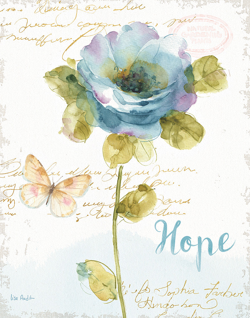 Reproduction of Rainbow Seeds Floral VII Hope by Lisa Audit - Wall Decor Art