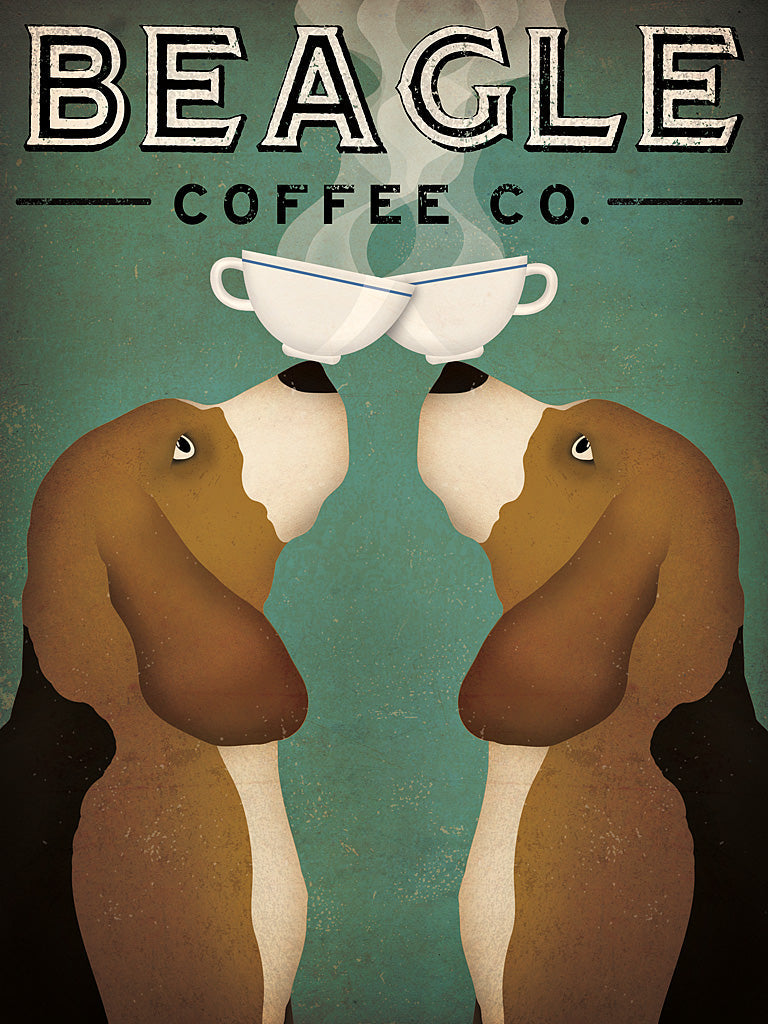 Reproduction of Beagle Coffee Co by Ryan Fowler - Wall Decor Art