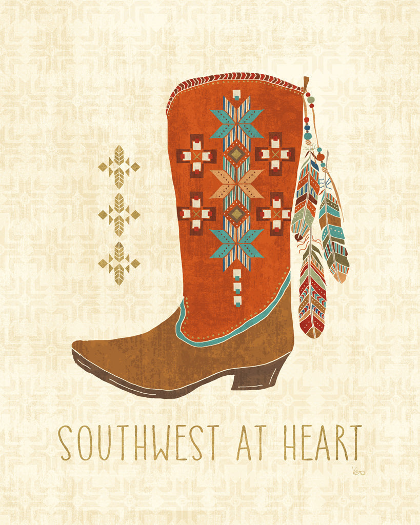 Reproduction of Southwest at Heart IV by Veronique Charron - Wall Decor Art