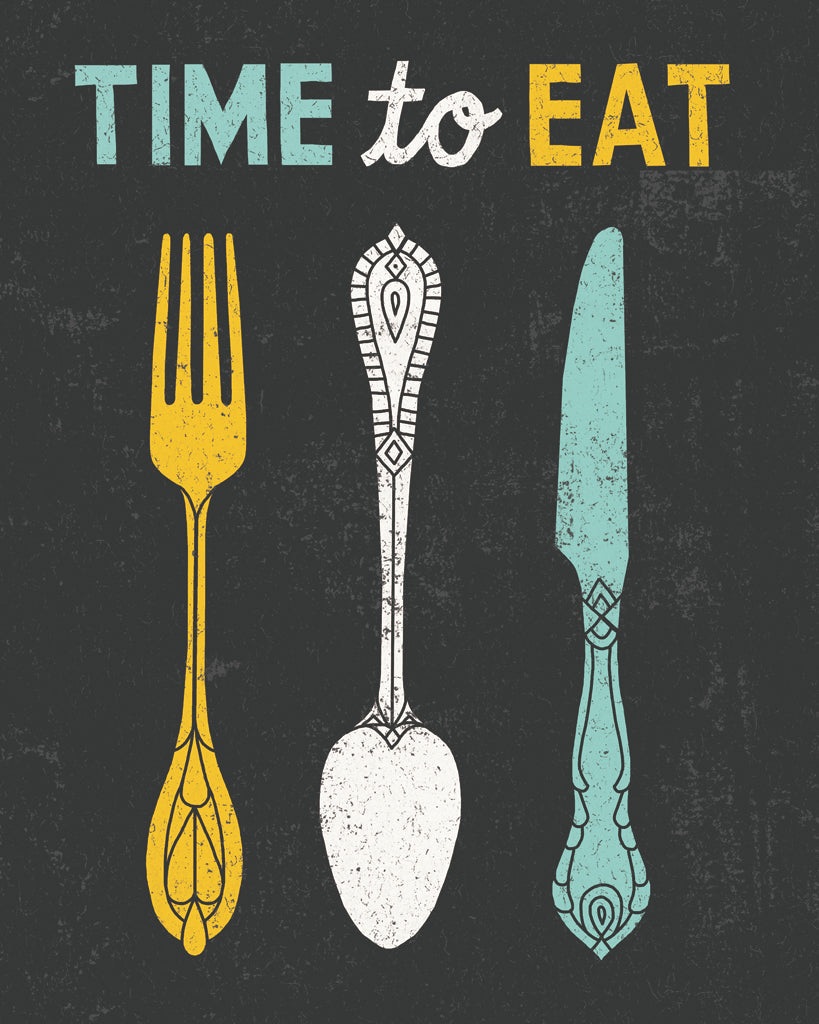 Reproduction of Retro Diner Time to Eat by Michael Mullan - Wall Decor Art