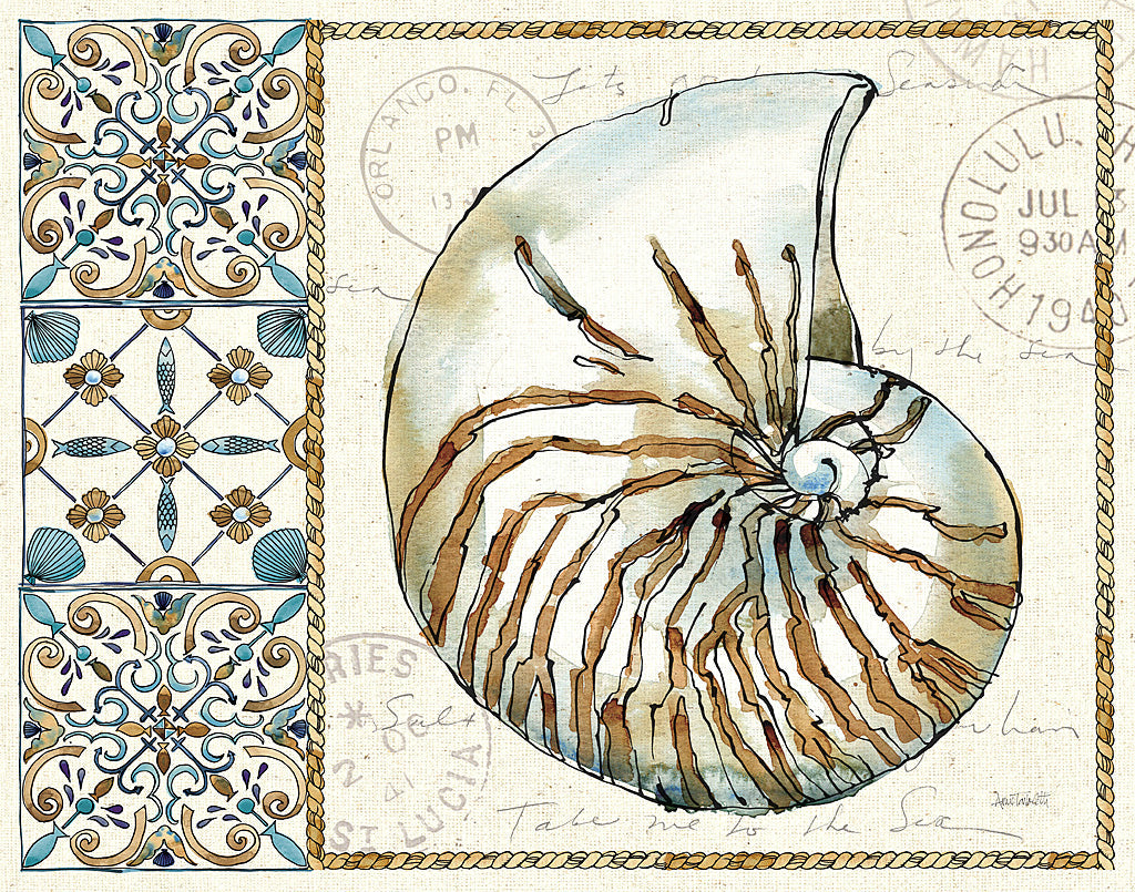 Reproduction of Coastal Breeze I by Anne Tavoletti - Wall Decor Art