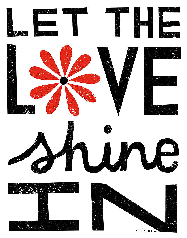 Reproduction of Inspiration Love I Red Flowers by Michael Mullan - Wall Decor Art