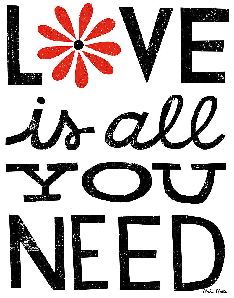 Reproduction of Inspiration Love II Red Flowers by Michael Mullan - Wall Decor Art