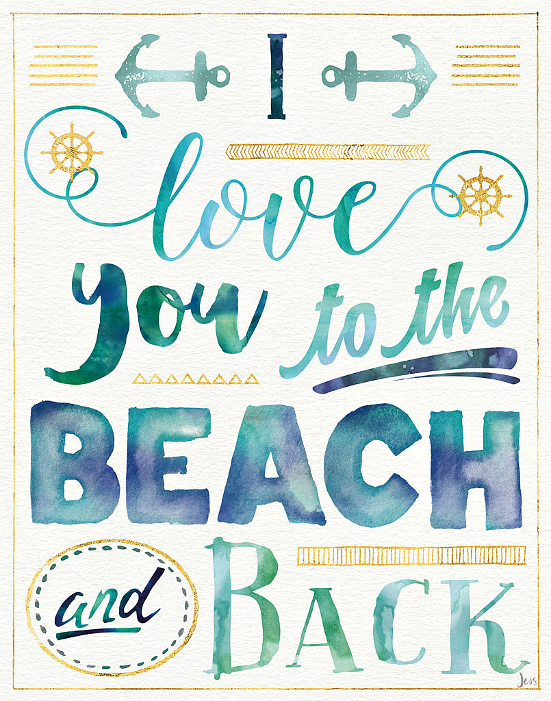 Reproduction of Coastal Words I by Jess Aiken - Wall Decor Art