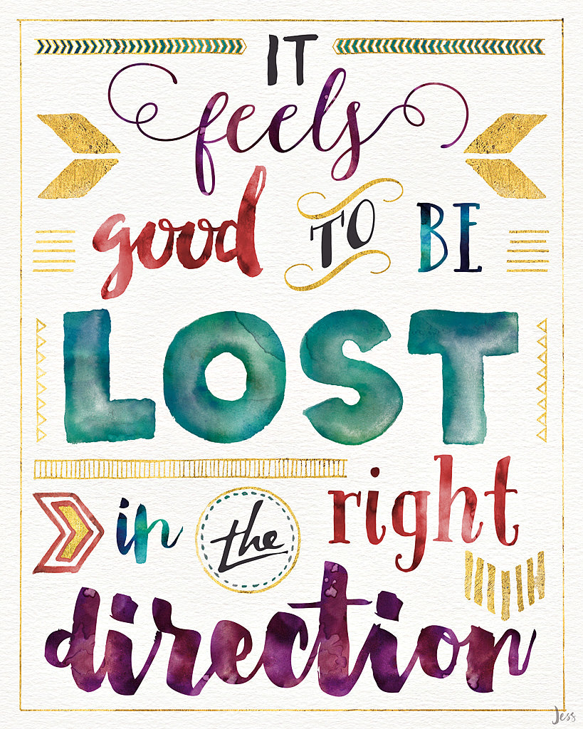 Reproduction of Lost in Words I by Jess Aiken - Wall Decor Art