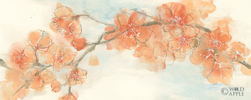 Reproduction of Peach Blossoms II Crop by Chris Paschke - Wall Decor Art