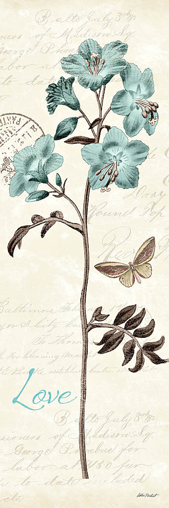 Reproduction of Slated Blue Panel I by Katie Pertiet - Wall Decor Art