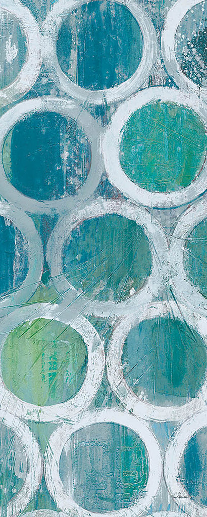 Reproduction of Stack of Tubes Blue III by Albena Hristova - Wall Decor Art