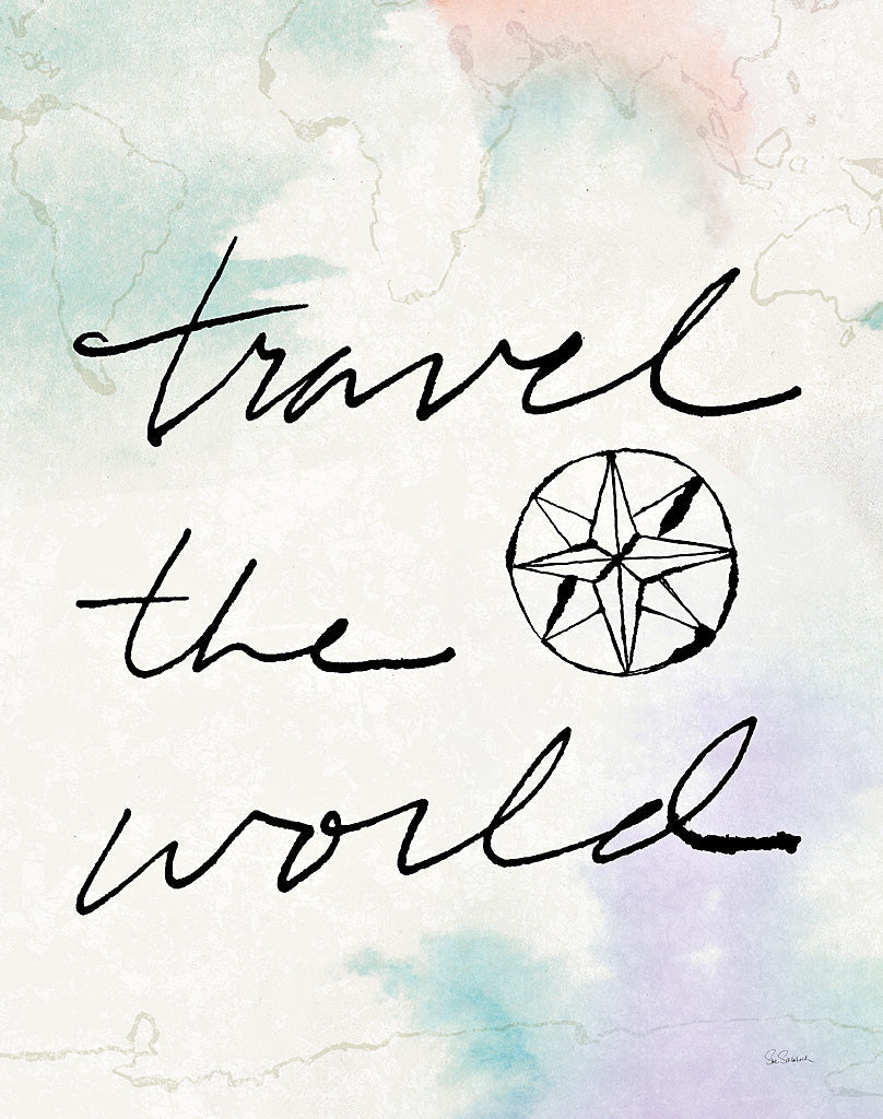 Reproduction of Mapped Shorelines IV Color by Sue Schlabach - Wall Decor Art