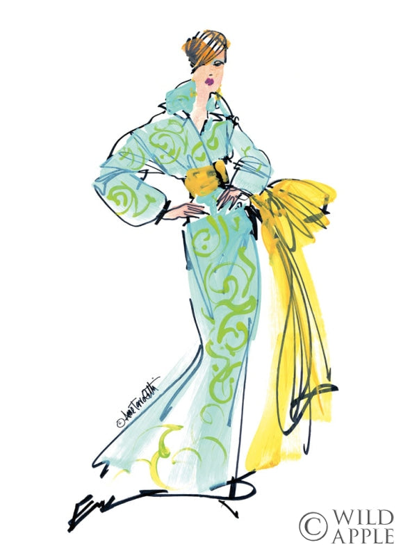 Reproduction of Colorful Fashion I Crop by Anne Tavoletti - Wall Decor Art