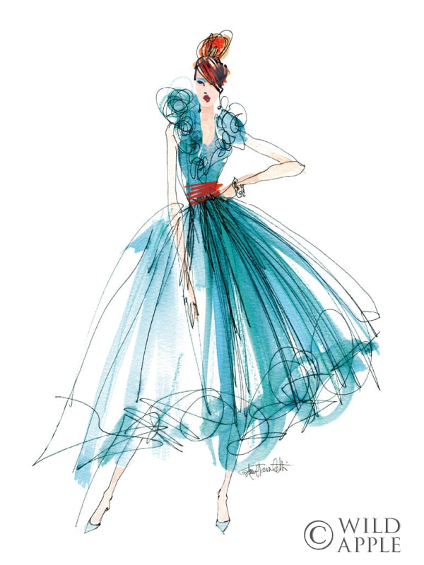 Reproduction of Colorful Fashion II Crop by Anne Tavoletti - Wall Decor Art