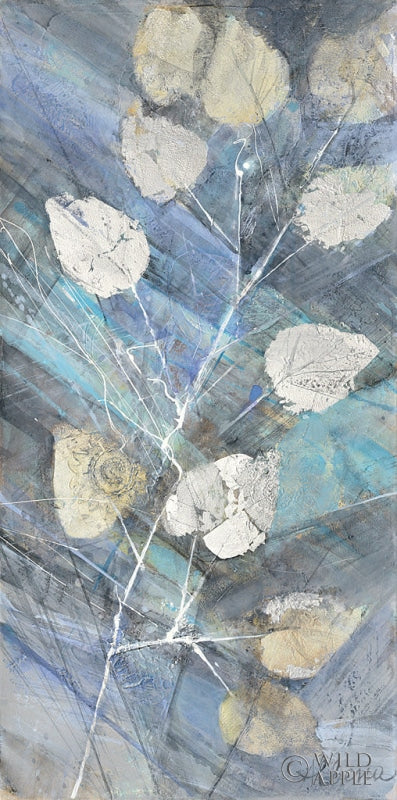 Reproduction of Silver Leaves II by Albena Hristova - Wall Decor Art