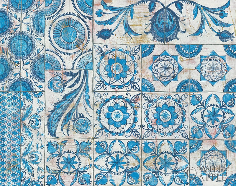 Reproduction of Istanbul Tiles by Kathrine Lovell - Wall Decor Art