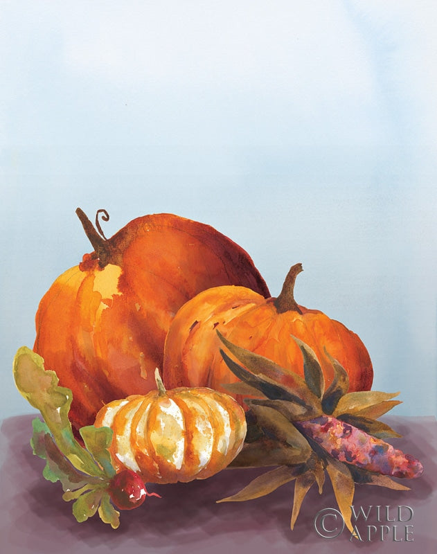 Reproduction of Watercolor Harvest II by Wild Apple Portfolio - Wall Decor Art