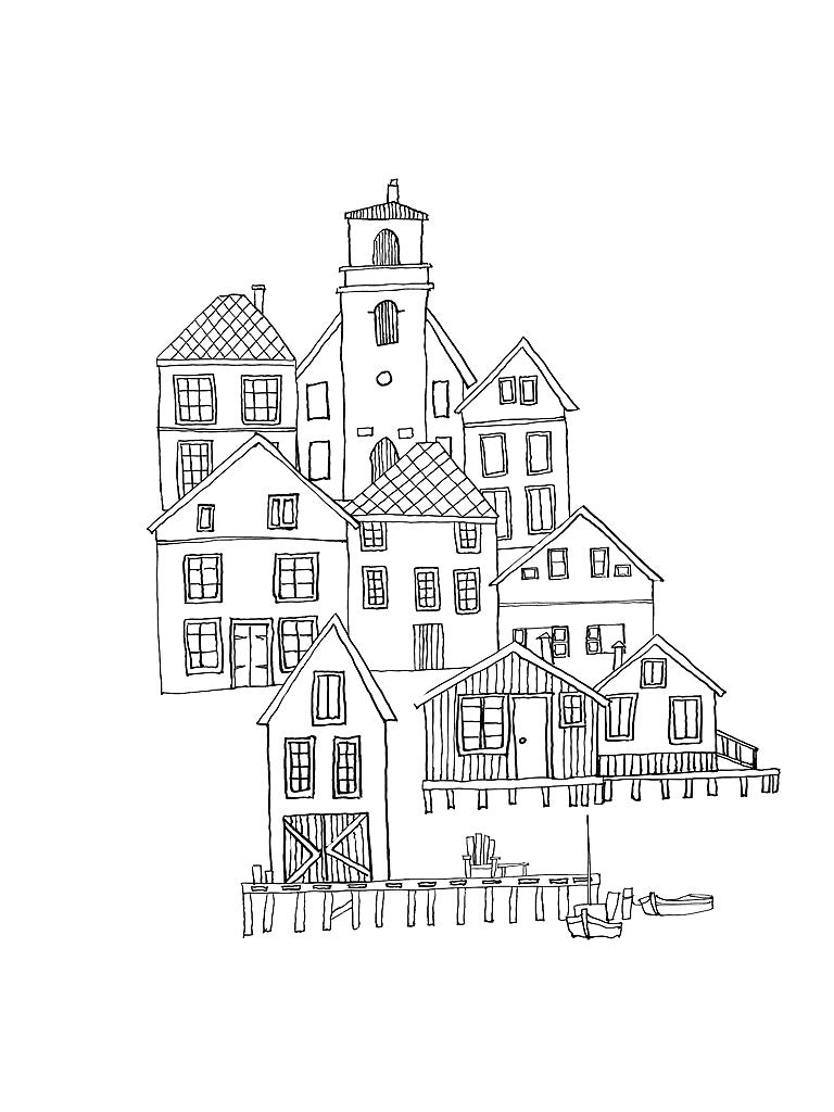 Reproduction of Nordic Village III by Avery Tillmon - Wall Decor Art