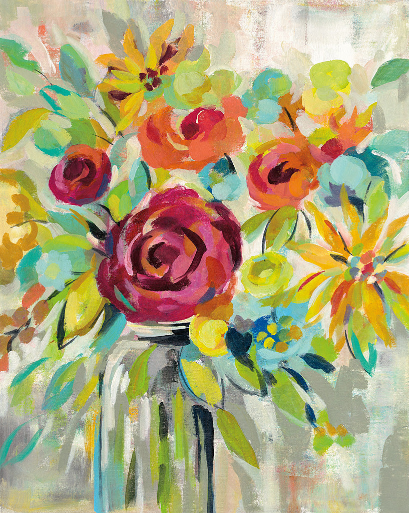 Reproduction of Flower Still Life I by Silvia Vassileva - Wall Decor Art