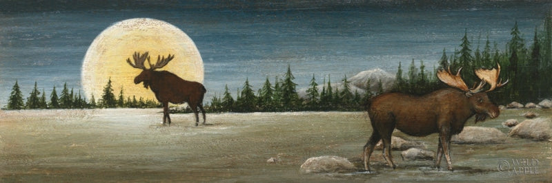 Reproduction of Northwoods Moose by David Carter Brown - Wall Decor Art