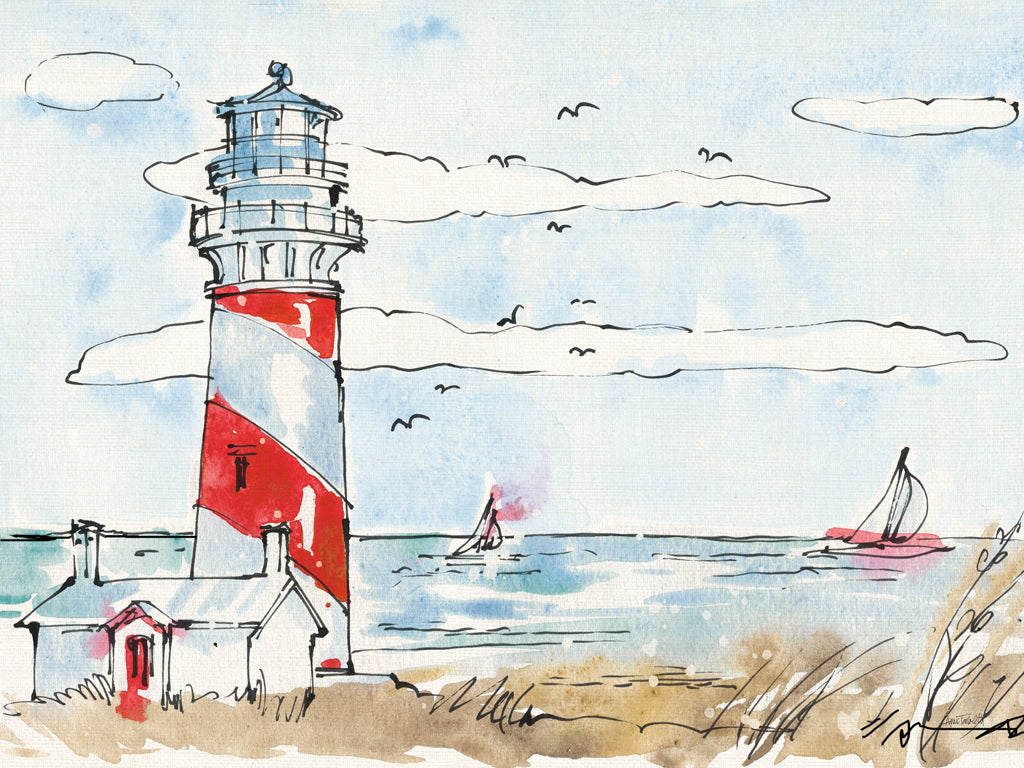 Reproduction of Coastal Life I Crop by Anne Tavoletti - Wall Decor Art