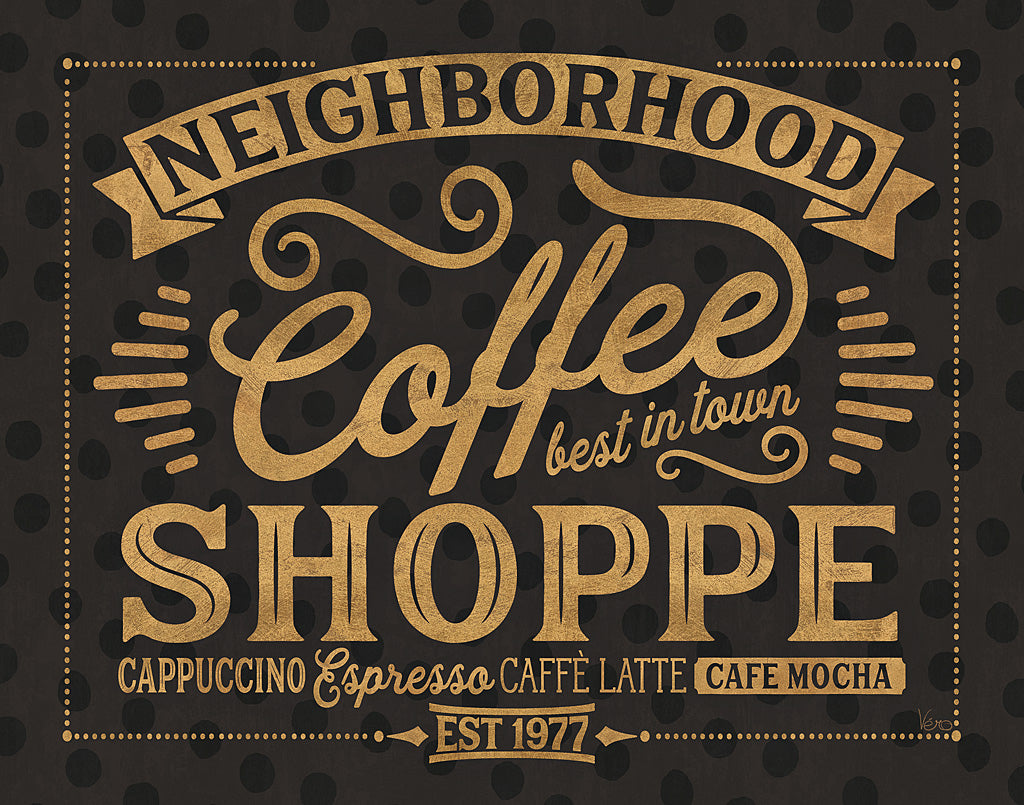 Reproduction of Coffee and Friends IV by Veronique Charron - Wall Decor Art