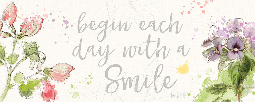 Reproduction of Floral Splash VII by Katie Pertiet - Wall Decor Art