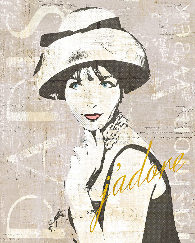 Reproduction of Fashion Week Paris Halftone I by Sue Schlabach - Wall Decor Art
