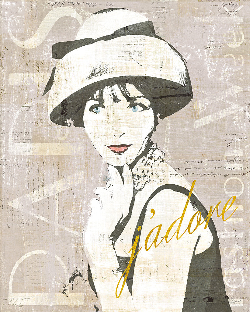 Reproduction of Fashion Week Paris Screenprint I by Sue Schlabach - Wall Decor Art