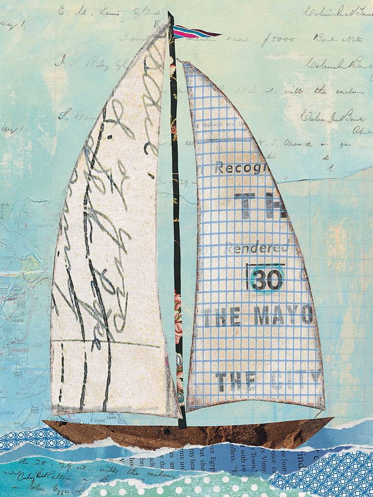 Reproduction of At the Regatta III Sail by Courtney Prahl - Wall Decor Art