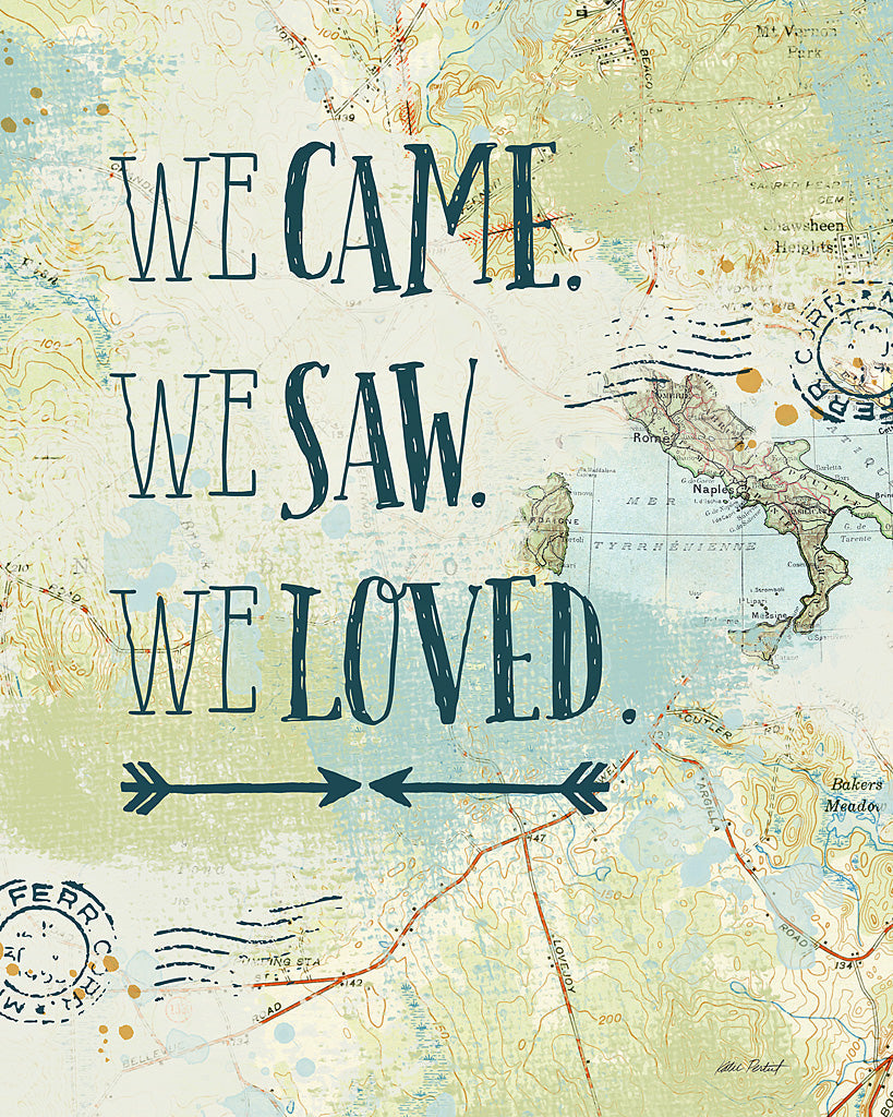 Reproduction of Map Sentiments III by Katie Pertiet - Wall Decor Art