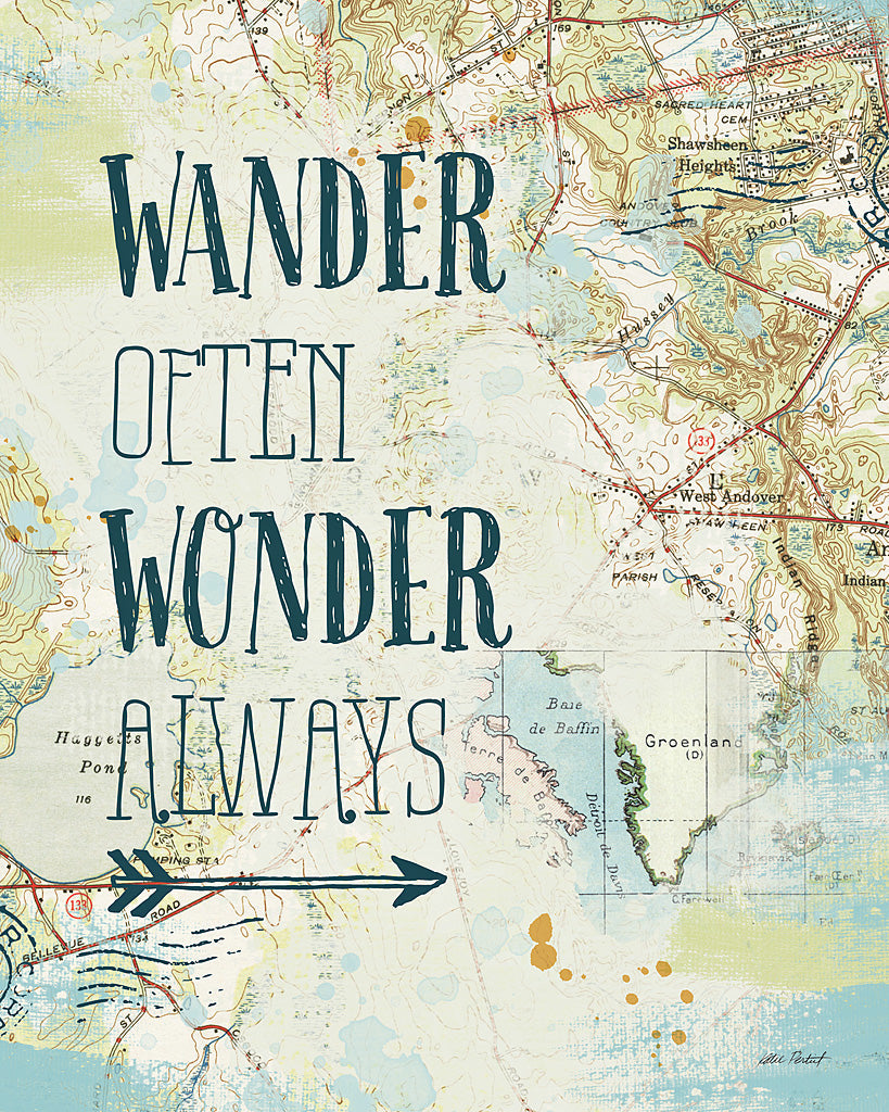 Reproduction of Map Sentiments V by Katie Pertiet - Wall Decor Art