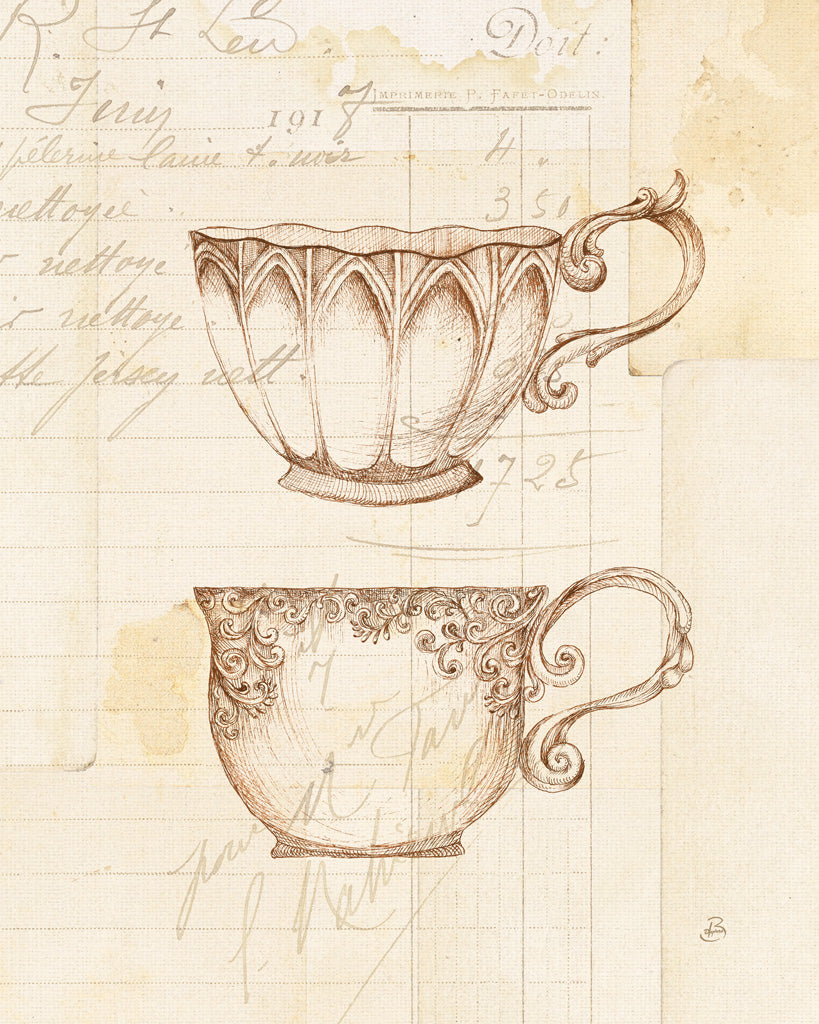 Reproduction of Authentic Coffee V by Daphne Brissonnet - Wall Decor Art