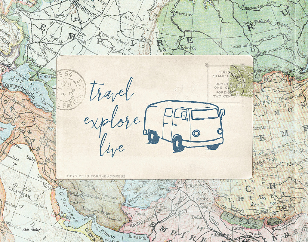 Reproduction of Travel Posts II by Katie Pertiet - Wall Decor Art