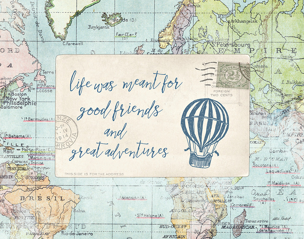 Reproduction of Travel Posts III by Katie Pertiet - Wall Decor Art