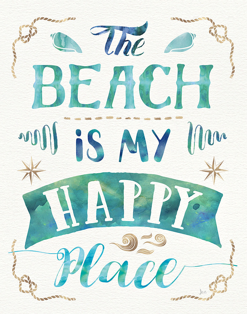 Reproduction of Love and the Beach II by Jess Aiken - Wall Decor Art