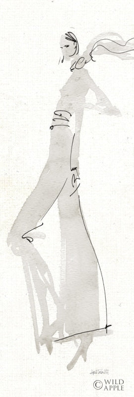 Reproduction of La Fashion III Gray Crop by Anne Tavoletti - Wall Decor Art