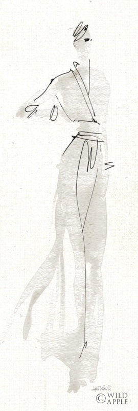 Reproduction of La Fashion IV Gray Crop by Anne Tavoletti - Wall Decor Art