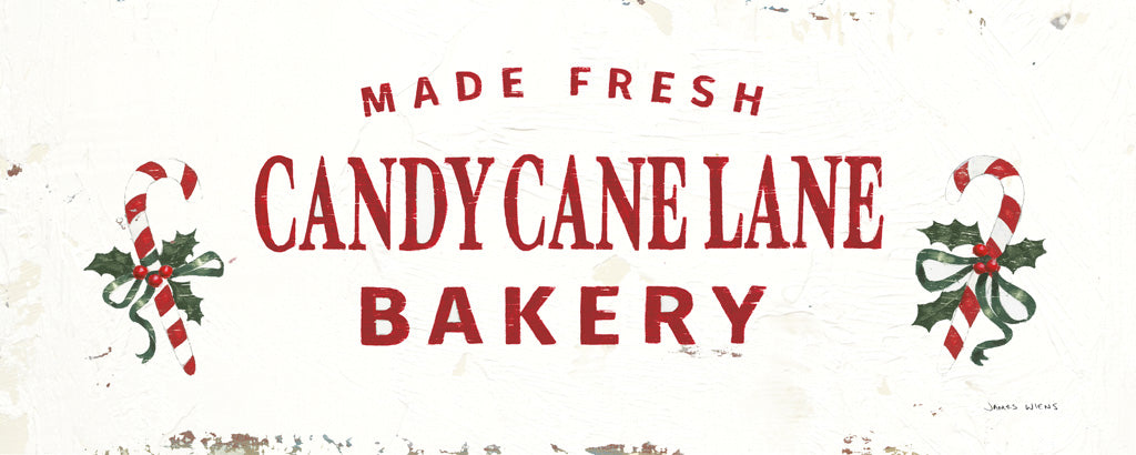 Reproduction of Christmas in the Heartland V Red Words by James Wiens - Wall Decor Art