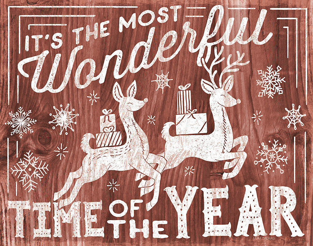 Reproduction of Rustic Holiday I by Laura Marshall - Wall Decor Art