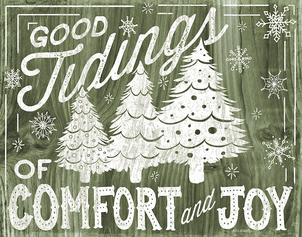 Reproduction of Rustic Holiday III by Laura Marshall - Wall Decor Art