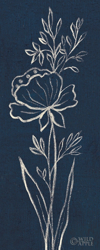 Reproduction of Indigo Floral III by Silvia Vassileva - Wall Decor Art