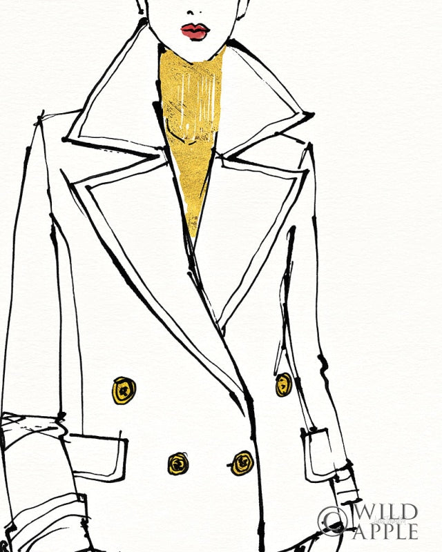 Reproduction of Fashion Strokes I no Splatter by Anne Tavoletti - Wall Decor Art