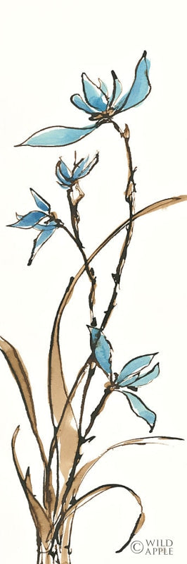 Reproduction of Spring Orchids I on White by Chris Paschke - Wall Decor Art